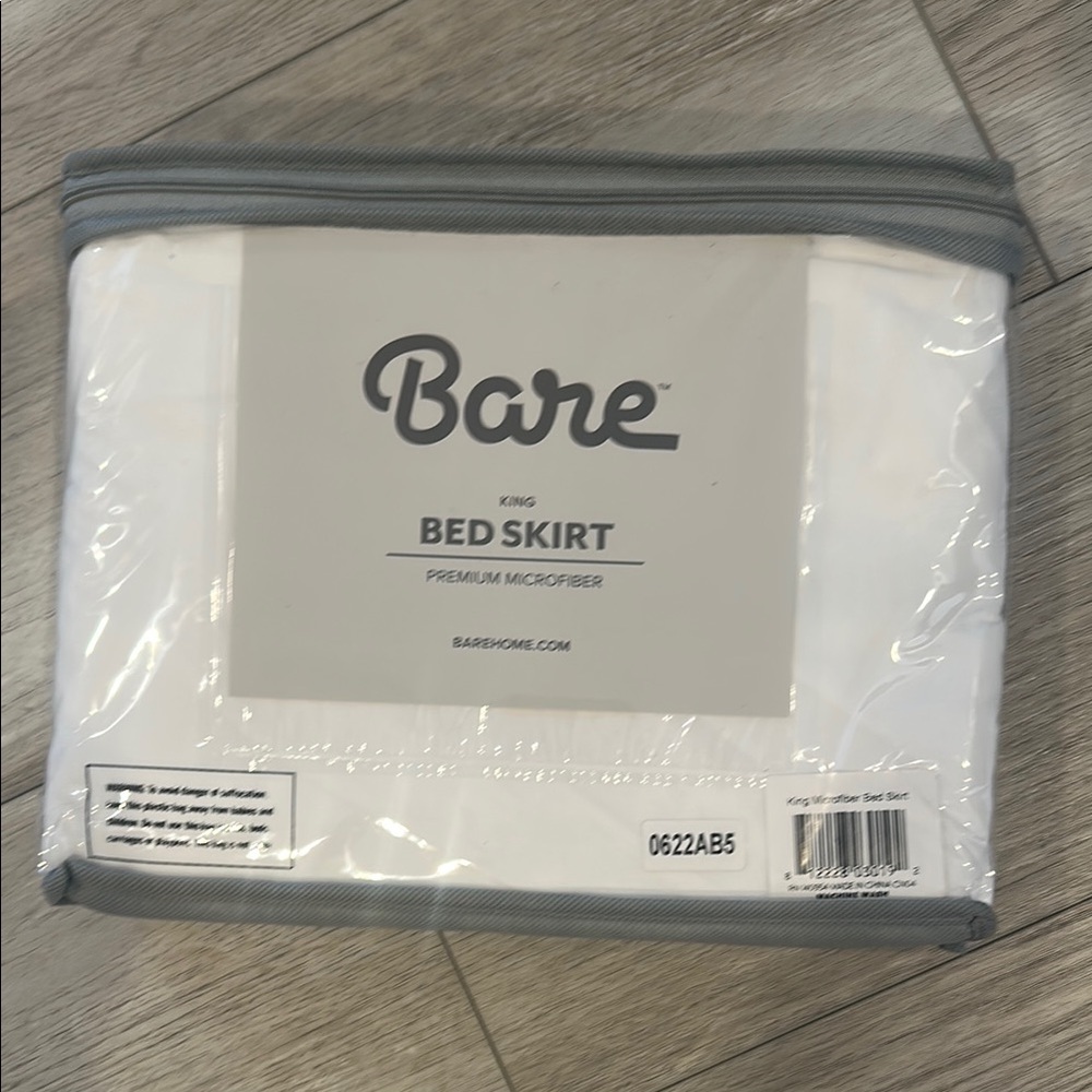 Home White Bed Skirt - King Size